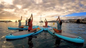 SUP Yoga al atardecer Gran Canaria