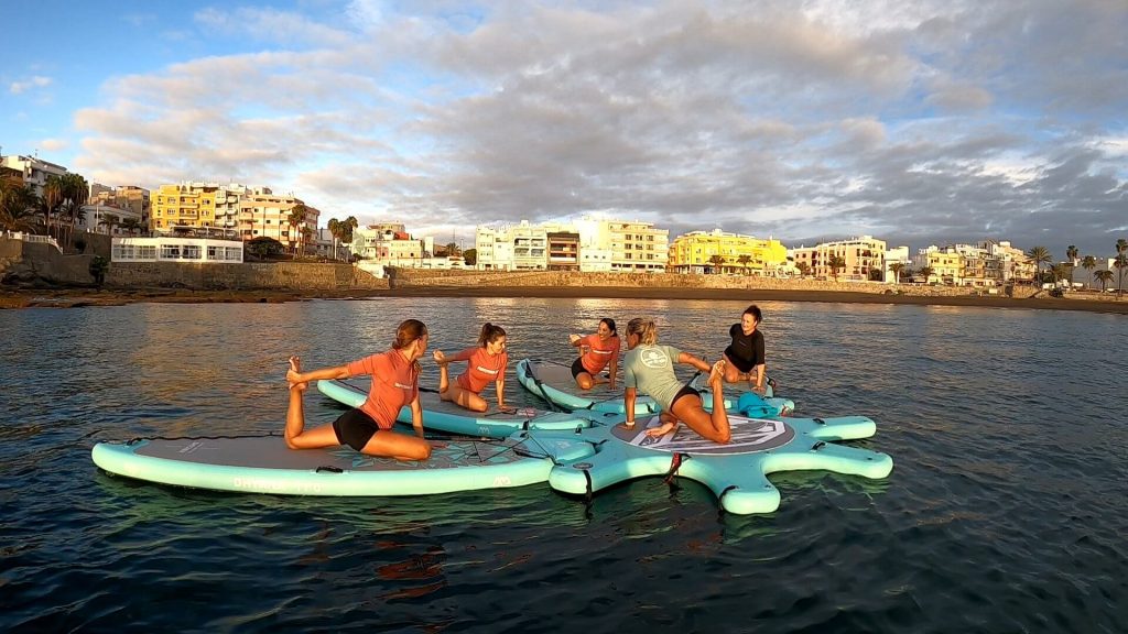 Sup Yoga al atardecer Gran Canaria